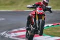 Always eager to get that front wheel in the air! Ducati Hypermotard 950 SP wheelie shot